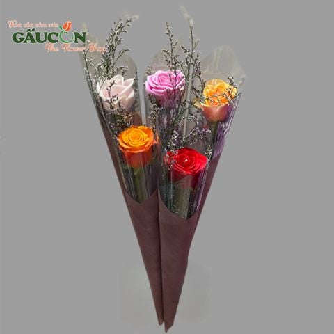 Bó hồng 1 bông (màu ngẫu nhiên)