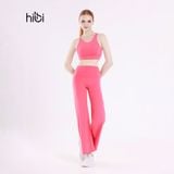  Quần dài ống suông Hibi Sports QD328, Kiểu lưng cao tôn dáng 