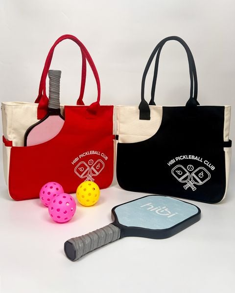  Túi tote đựng vợt Pickleball Hibi Sports A018 chất liệu vải Canvas, có khóa kéo và túi trong 