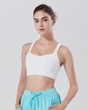  Áo Bra Tập Yoga Gym Hibi Sports BA507 - Kiểu Dây Phối Trắng - Kèm mút bên trong 