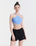  Áo Bra Tập Yoga Gym Hibi Sports BA513 Kiểu Cổ Yếm Cột Dây Eo, Chất Vải Rib Cao Cấp, Kèm Mút Ngực 