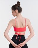 Áo Bra Tập Yoga Gym Hibi Sports BA513 Kiểu Cổ Yếm Cột Dây Eo, Chất Vải Rib Cao Cấp, Kèm Mút Ngực 