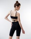  Áo Bra Tập Yoga Gym Hibi Sports BA513 Kiểu Cổ Yếm Cột Dây Eo, Chất Vải Rib Cao Cấp, Kèm Mút Ngực 