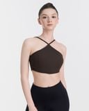  Áo Bra Tập Yoga Gym Hibi Sports BA514, Kiểu Áo Cổ Yếm Hai Dây, Chất Vải Rib Cao Cấp, Kèm Mút Ngực 