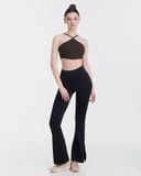  Quần Ống Loe Tập Yoga Gym Hibi Sports QD321 Kiểu Xẻ Tà, Chất Vải Lu Fabric 