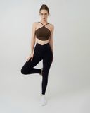  Quần Tập Yoga Gym Luxury Hibi Sports QD316, Kiểu Lưng Chéo Có Túi, Chất Vải Cao Cấp Hi Fabric 