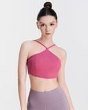  Áo Bra Tập Yoga Gym Hibi Sports BA514, Kiểu Áo Cổ Yếm Hai Dây, Chất Vải Rib Cao Cấp, Kèm Mút Ngực 