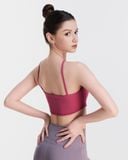  Áo Bra Tập Yoga Gym Hibi Sports BA514, Kiểu Áo Cổ Yếm Hai Dây, Chất Vải Rib Cao Cấp, Kèm Mút Ngực 
