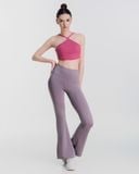  Quần Ống Loe Tập Yoga Gym Hibi Sports QD321 Kiểu Xẻ Tà, Chất Vải Lu Fabric 