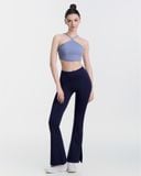  Quần Ống Loe Tập Yoga Gym Hibi Sports QD321 Kiểu Xẻ Tà, Chất Vải Lu Fabric 