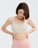  Áo bra tập Yoga Gym Hibi Sports BA520, kiểu 2 dây lưng tam giác, kèm mút ngực, chất vải Rib Fabric 