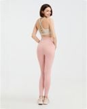  Áo bra tập Yoga Gym Hibi Sports BA520, kiểu 2 dây lưng tam giác, kèm mút ngực, chất vải Rib Fabric 