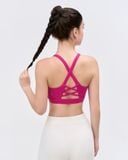  Áo bra tập Yoga Gym Hibi Sports BA520, kiểu 2 dây lưng tam giác, kèm mút ngực, chất vải Rib Fabric 