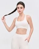  Áo bra tập Yoga Gym Hibi Sports BA520, kiểu 2 dây lưng tam giác, kèm mút ngực, chất vải Rib Fabric 