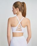  Áo bra tập Yoga Gym Hibi Sports BA520, kiểu 2 dây lưng tam giác, kèm mút ngực, chất vải Rib Fabric 