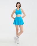  Váy thể thao Hibi Sports SK008 dáng xòe, phối né trắng hai bên phù hợp tập Pickleball, Tennis 