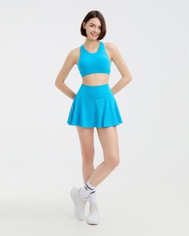  Váy thể thao Hibi Sports SK008 dáng xòe, phối né trắng hai bên phù hợp tập Pickleball, Tennis 