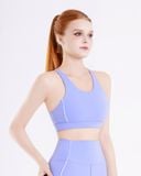  Áo bra tập Yoga Gym Hibi Sports BA523 kiểu ba lỗ viền trắng, kèm mút ngực 