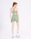  Áo bra tập Yoga Gym Hibi Sports BA523 kiểu ba lỗ viền trắng, kèm mút ngực 