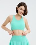  Áo bra tập Yoga Gym Hibi Sports BA523 kiểu ba lỗ viền trắng, kèm mút ngực 