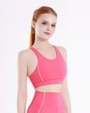  Áo bra tập Yoga Gym Hibi Sports BA523 kiểu ba lỗ viền trắng, kèm mút ngực 