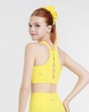  Áo bra tập Yoga Gym Hibi Sports BA525 Kiểu phối cắt sò viền cổ, kèm mút ngực, chất vải cao cấp EX-Lu Fabric 