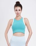  Áo Croptop Tập Yoga Gym Hibi Sports Kiểu Phối Viền CR805 - Kèm Mút Ngực 