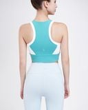  Áo Croptop Tập Yoga Gym Hibi Sports Kiểu Phối Viền CR805 - Kèm Mút Ngực 