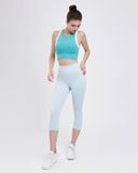  Áo Croptop Tập Yoga Gym Hibi Sports Kiểu Phối Viền CR805 - Kèm Mút Ngực 