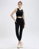  Áo Croptop Tập Yoga Gym Hibi Sports Kiểu Phối Viền CR805 - Kèm Mút Ngực 