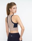  Áo Croptop Tập Yoga Gym Hibi Sports Kiểu Phối Viền CR805 - Kèm Mút Ngực 