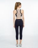  Áo Croptop Tập Yoga Gym Hibi Sports Kiểu Phối Viền CR805 - Kèm Mút Ngực 