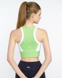  Áo Croptop Tập Yoga Gym Hibi Sports Kiểu Phối Viền CR805 - Kèm Mút Ngực 