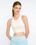  Áo Croptop Tập Yoga Gym Hibi Sports Kiểu Phối Viền CR805 - Kèm Mút Ngực 