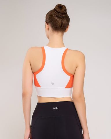  Áo Croptop Tập Yoga Gym Hibi Sports Kiểu Phối Viền CR805 - Kèm Mút Ngực 