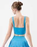  Áo Tập Yoga Gym Hibi Sports CR821 Kiểu Croptop 2 Dây Bản To, Kèm Mút Ngực 