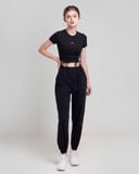  Áo Croptop Tập Yoga Gym Hibi Sports CR825, Kiểu Nhún Rút Dây, Kèm Mút Ngực 