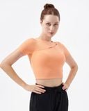  Áo Croptop Tập Yoga Gym Hibi Sports Cr826, Kiểu Phối Chéo , Kèm Mút Ngực 