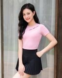  Áo Croptop Tập Yoga Gym Hibi Sports Cr826, Kiểu Phối Chéo , Kèm Mút Ngực 