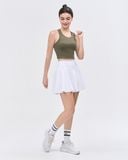  Áo croptop tập Yoga Gym Hibi Sports CR834, kiểu ba lỗ vải thun gân, kèm mút ngực 