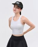 Áo croptop tập Yoga Gym Hibi Sports CR834, kiểu ba lỗ vải thun gân, kèm mút ngực 