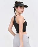  Áo croptop tập Yoga Gym Hibi Sports CR835, kiểu ba lỗ 2 dây vải thun gân, kèm mút ngực 