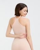  Áo croptop tập Yoga Gym Hibi Sports CR835, kiểu ba lỗ 2 dây vải thun gân, kèm mút ngực 