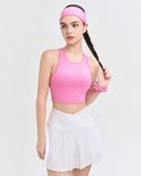  Áo croptop tập Yoga Gym Hibi Sports CR836, kiểu ba lỗ khoét tim lưng, kèm mút ngực 