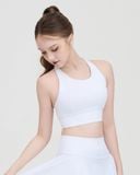  Áo croptop tập Yoga Gym Hibi Sports CR837, kiểu 2 dây đan chéo, kèm mút ngực 