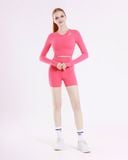  Áo tập Yoga Gym Hibi Sports CR839 Kiểu tay dài khoét lá, kèm mút ngực 