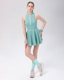  Váy Pickleball liền thân Hibi Sports D102 Kiểu dây kéo dáng xòe, kèm quần shorts và mút ngực phù hợp tennis, cầu lông 