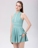  Váy Pickleball liền thân Hibi Sports D102 Kiểu dây kéo dáng xòe, kèm quần shorts và mút ngực phù hợp tennis, cầu lông 