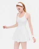  Váy Pickleball liền thân Hibi Sports D104 Kiểu phối cắt sò viền cổ, kèm mút ngực, chất vải cao cấp EX-Lu Fabric 