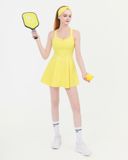  Váy Pickleball liền thân Hibi Sports D104 Kiểu phối cắt sò viền cổ, kèm mút ngực, chất vải cao cấp EX-Lu Fabric 